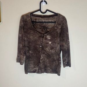 Karen Millen 3/4 sleeve tee size 6
